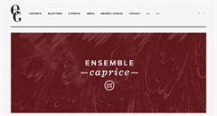 Desktop Screenshot of ensemblecaprice.com
